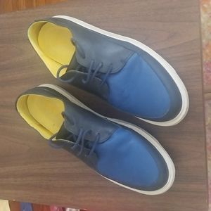 Camper navy, black and royal blue Mateo Nubick leather sneakers EU size 43